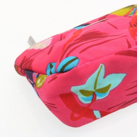 GUCCI Floral Pouch Nylon Pink Auth fm1065 - Picture 13 of 16